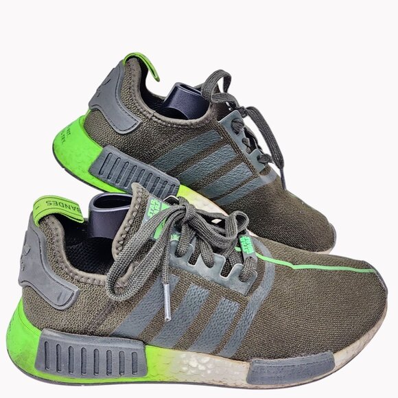 Adidas Star Wars Yoda NMD R1 Sneakers Mens Size 9.5 Green Black Limited Edition - Picture 1 of 11